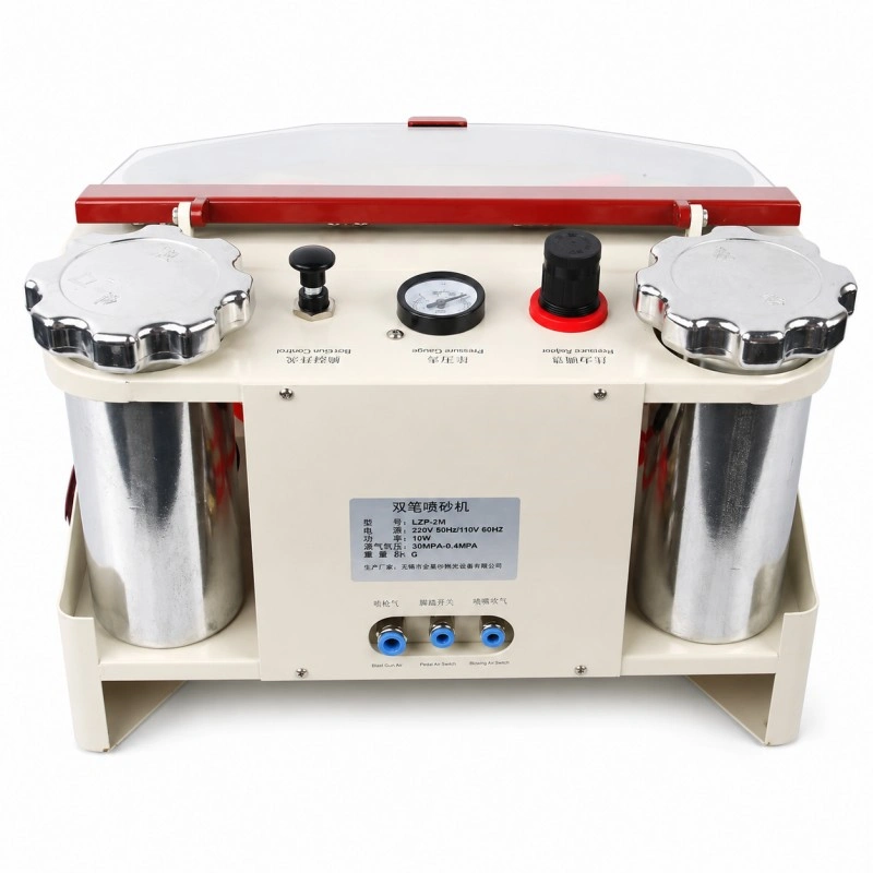 Dental Laboratory Twin-Pen Sandblaster KL-SB02 (4)