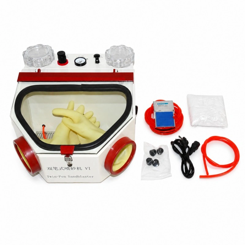 Dental Laboratory Twin-Pen Sandblaster KL-SB02 (5)