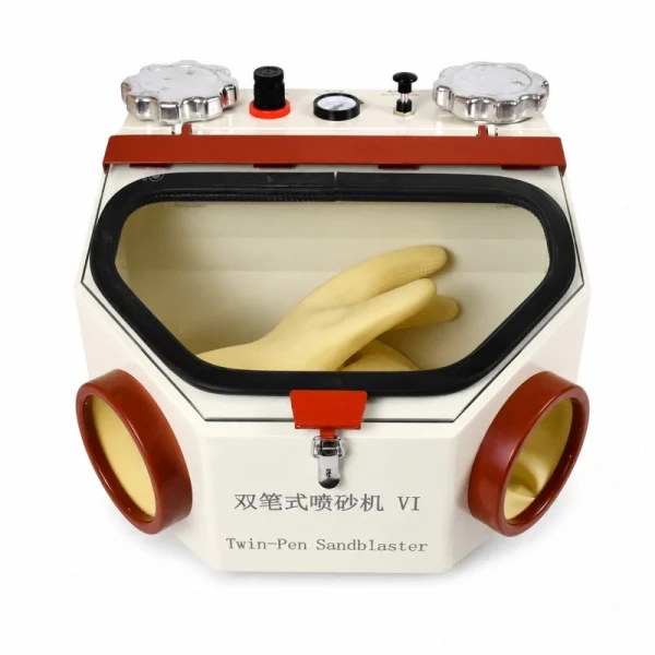 Dental Laboratory Twin-Pen Sandblaster KL-SB02 (6)
